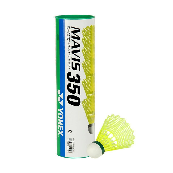 Yonex Mavis 350 Badminton Nylon Shuttlecock (Green Cap) 1