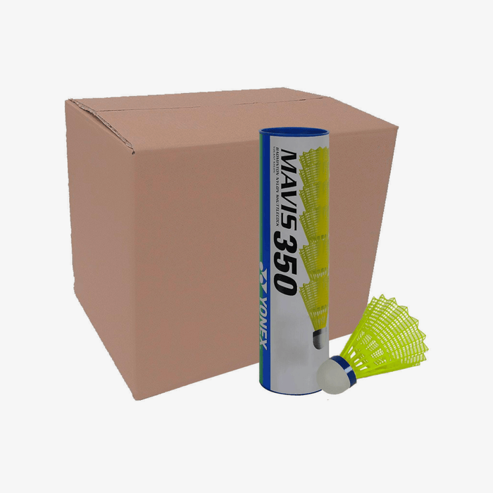 Yonex Mavis 350 Badminton Nylon Shuttlecock (Blue Cap) - Pack of 10 1