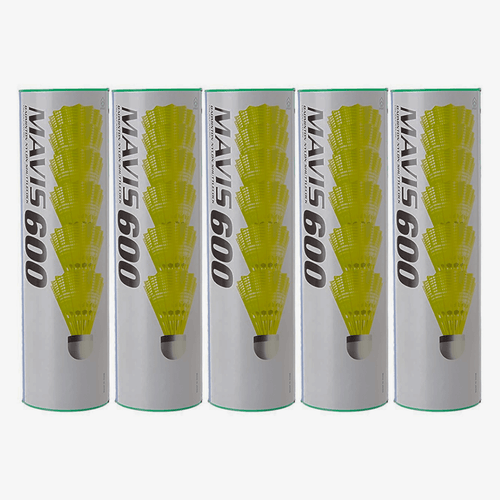 Yonex Mavis 600 Badminton Nylon Shuttlecock (Pack of 5)