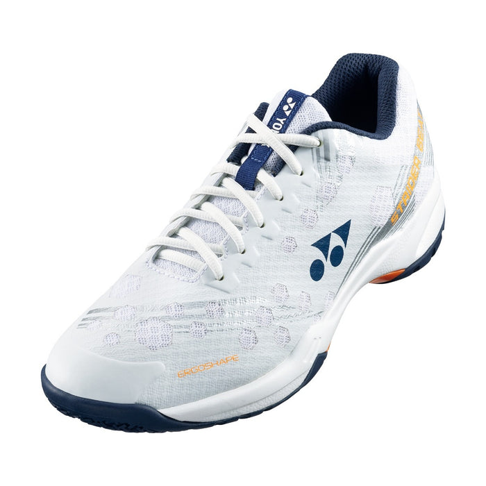 Yonex Power Cushion SHB Strider Beat Badminton Shoes (White/Orange) 1