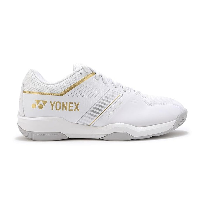 Yonex Power Cushion SHB Strider Flow Wide Badminton Shoes (White/Gold) 3