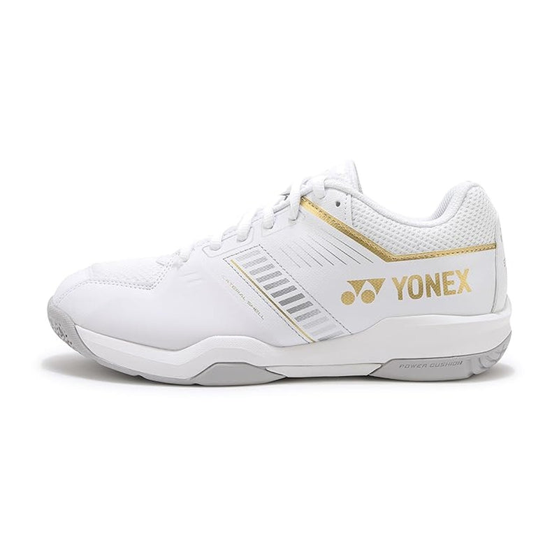 Yonex Power Cushion SHB Strider Flow Wide Badminton Shoes (White/Gold) 2
