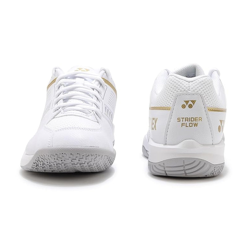Yonex Power Cushion SHB Strider Flow Wide Badminton Shoes (White/Gold) 4
