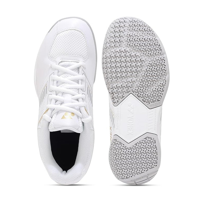 Yonex Power Cushion SHB Strider Flow Wide Badminton Shoes (White/Gold) 6
