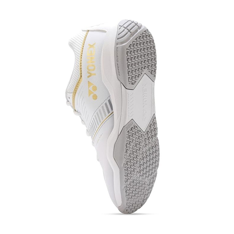 Yonex Power Cushion SHB Strider Flow Wide Badminton Shoes (White/Gold) 5