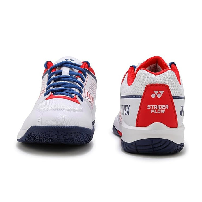 Yonex Power Cushion SHB Strider Flow Wide Badminton Shoes (White/Red) 4