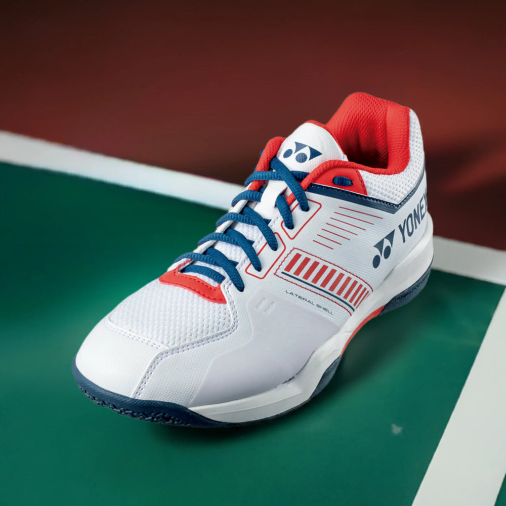 Yonex Power Cushion SHB Strider Flow Wide Badminton Shoes (White/Red)