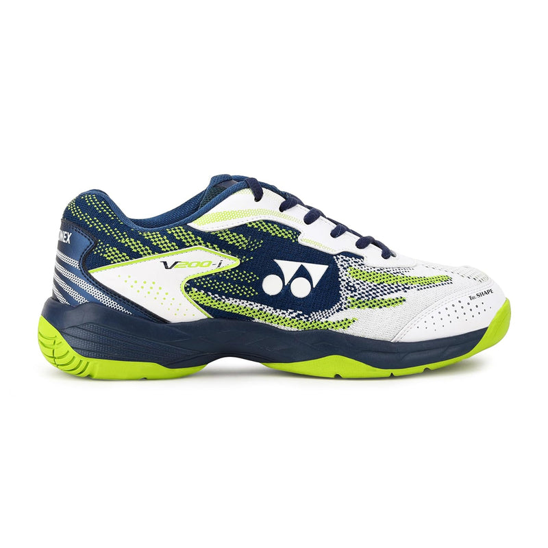 Yonex V200i Badminton Shoes (White/Deep Ocean) 1
