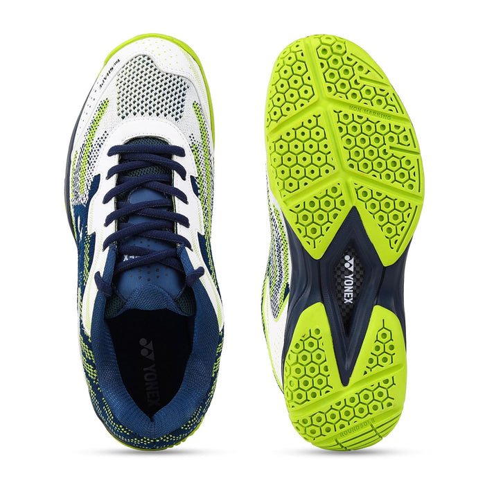 Yonex V200i Badminton Shoes (White/Deep Ocean) 4