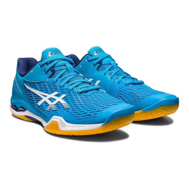 Asics Court Control FF 3 Badminton Shoes (Island Blue/White) 3