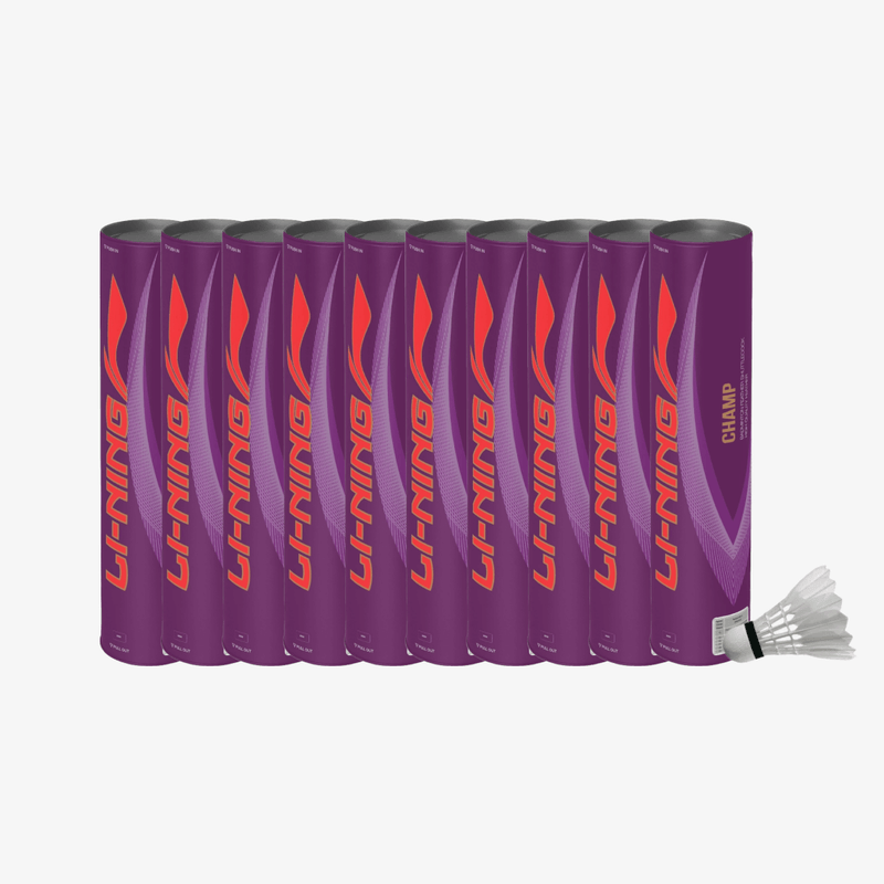 Li-Ning Champ Badminton Feather Shuttlecock (Speed 76) Pack of 10 1