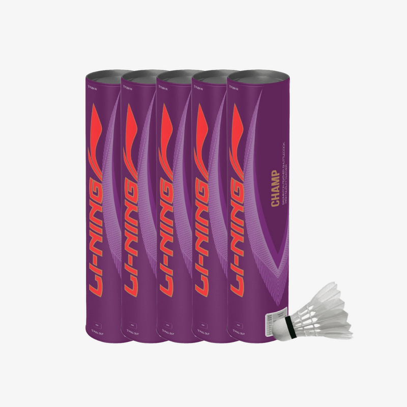 Li-Ning Champ Badminton Feather Shuttlecock (Speed 76) Pack of 5 1