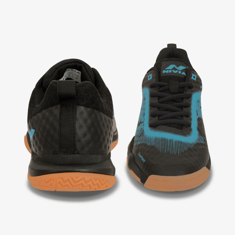 Nivia Powerstrike 3.0 Badminton Shoes for Men (Black) 4