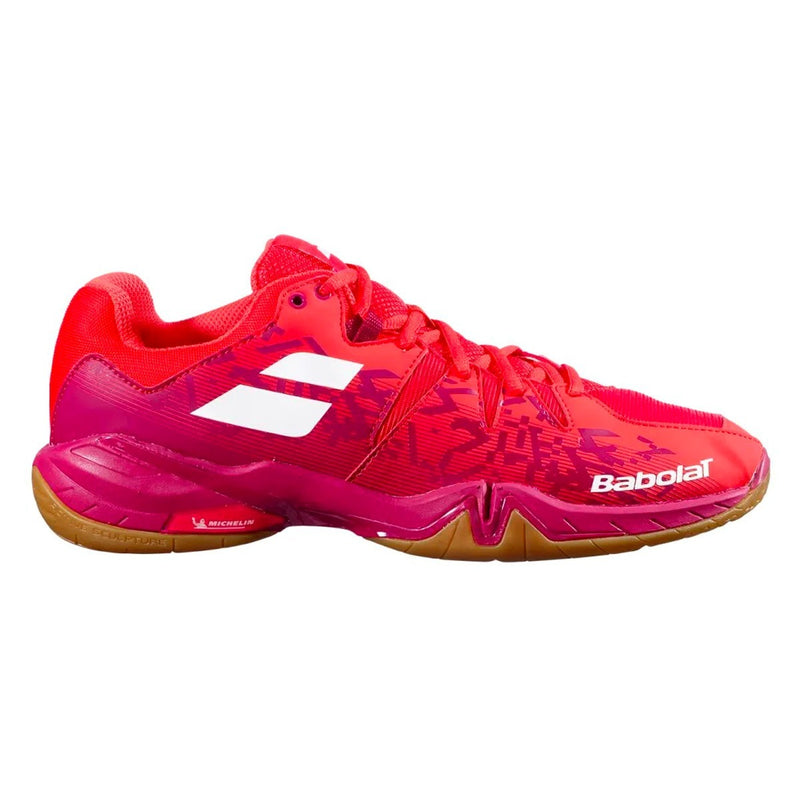 Babolat Shadow Spirit Badminton Shoes (Red Cherry Tomato) 1