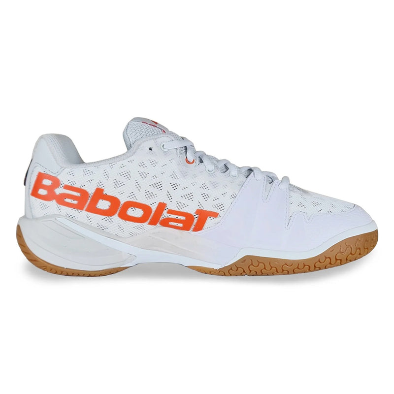 Babolat Shadow Tour 4 Badminton Shoes (White/Light Grey) 2