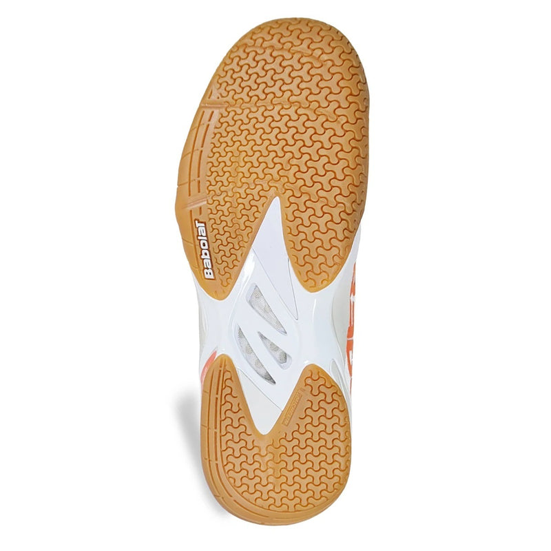 Babolat Shadow Tour 4 Badminton Shoes (White/Light Grey) 4