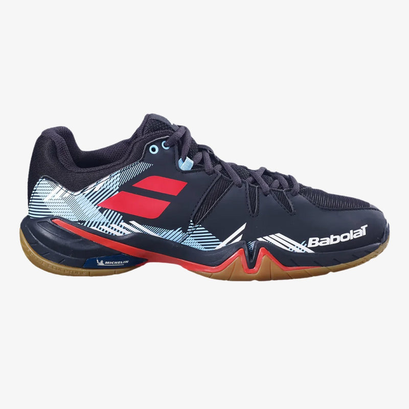 Babolat Shadow Spirit Badminton Shoes (Black/Tomato Red) 3