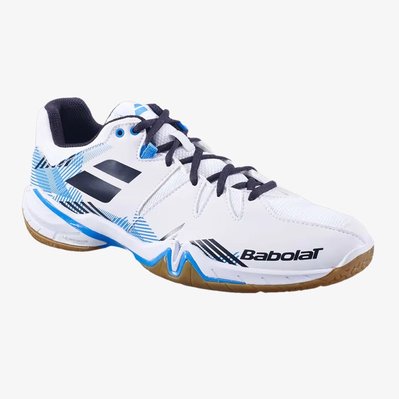 Babolat Shadow Spirit Badminton Shoes (White/Black) 1