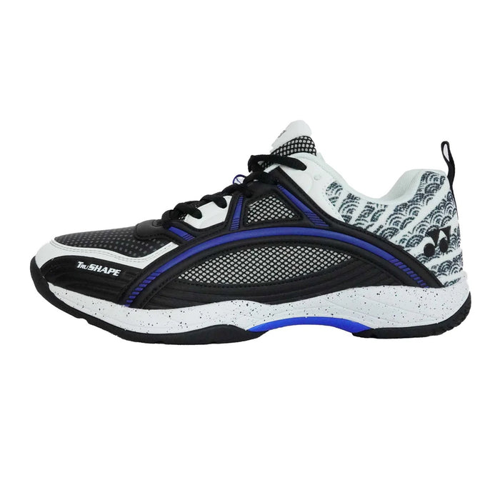 YONEX Tokyo Ultima Badminton Shoes for Men (White/Black/Ultramarine) 1