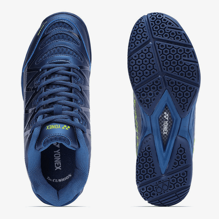 YONEX Dominant Badminton Shoes (Blue/ Silver/ Volt) 4