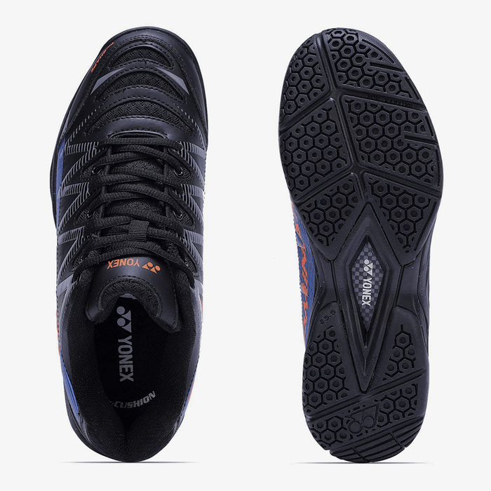 YONEX Dominant Badminton Shoes (Black/ Blue/ Orange) 6