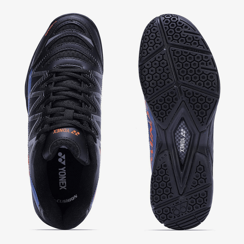 YONEX Dominant Badminton Shoes (Black/ Blue/ Orange) 6