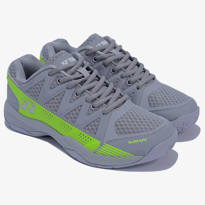 YONEX Skill Badminton Shoes (Space Grey/ Neon Volt) 4