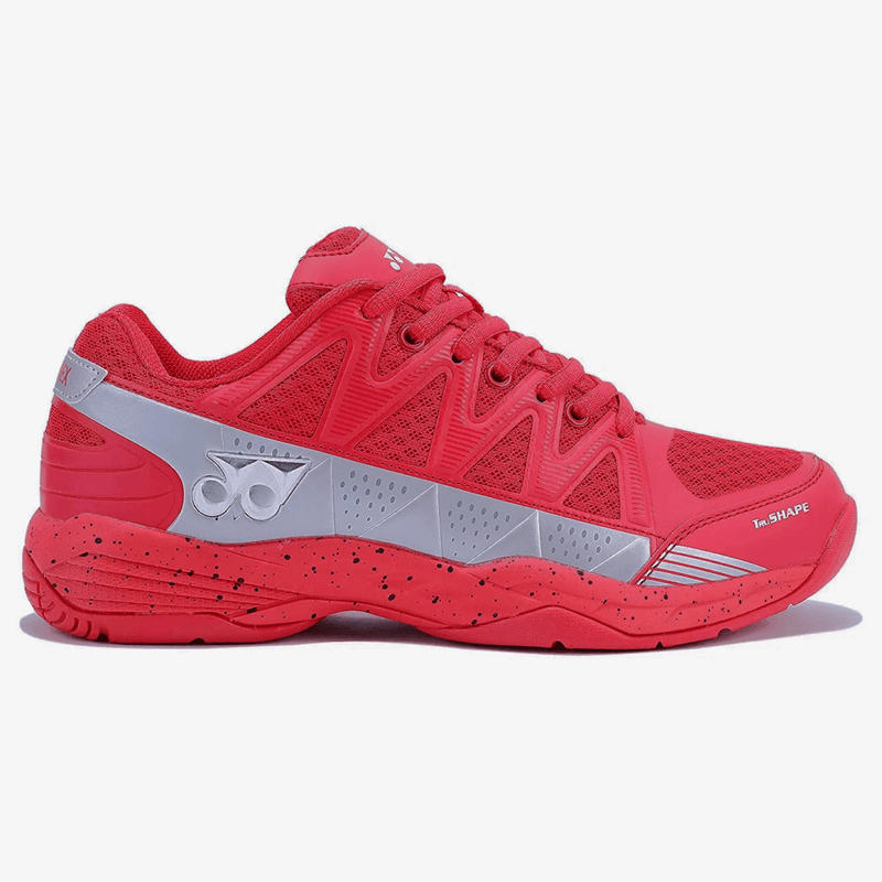 YONEX Skill Badminton Shoes (Red/ Silver) 2