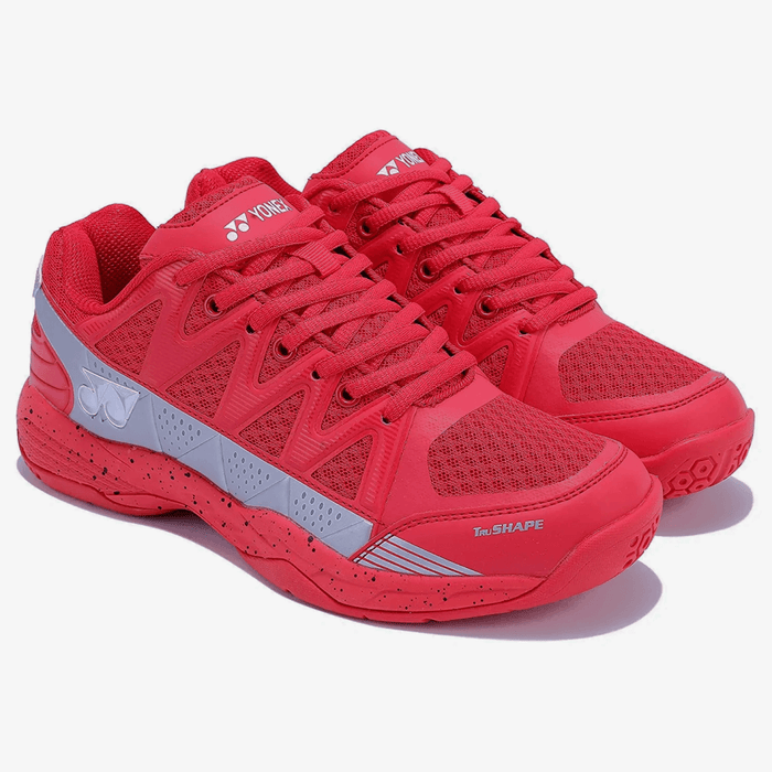 YONEX Skill Badminton Shoes (Red/ Silver) 3