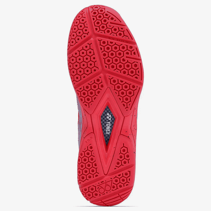 YONEX Skill Badminton Shoes (Red/ Silver) 6