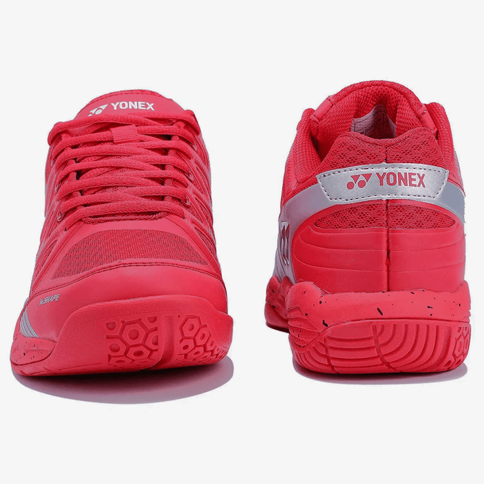 YONEX Skill Badminton Shoes (Red/ Silver) 5
