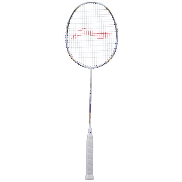li ning turbo charging 70 badminton racket white gold