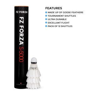 Buy FZ Forza S-5000 Badminton Feather Shuttlecock (Speed 77) at best price