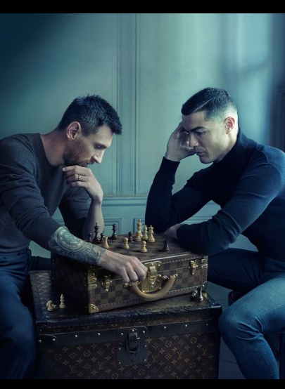 CR7 and Messi come together for an LV ad