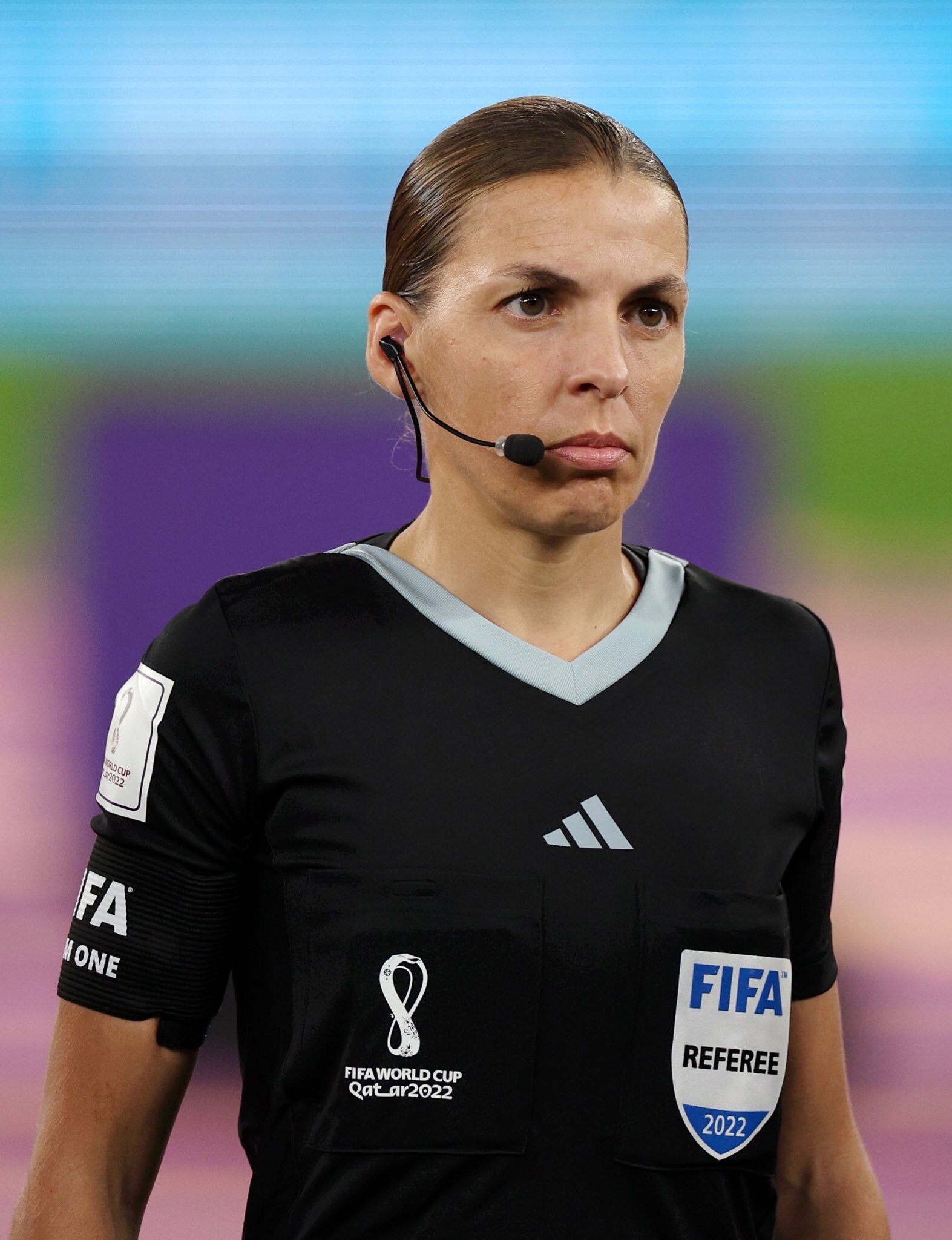 Stephanie Frappart makes history as first female referee for match