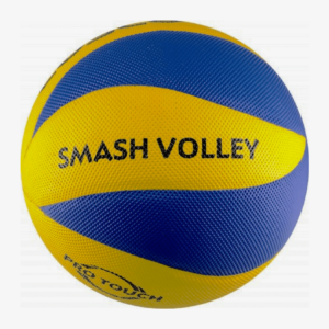 Blue and yellow volleyball