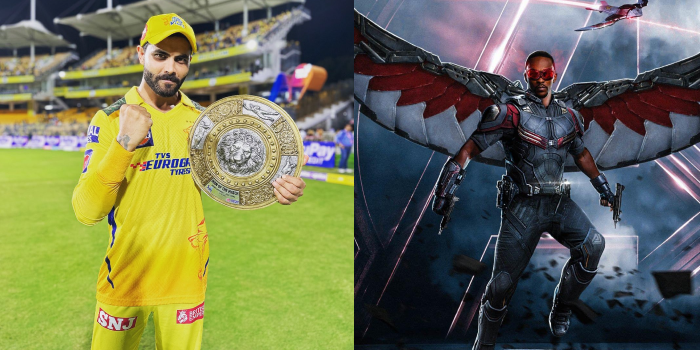 IPL X Avengers Ravindra Jadeja as Falcon aka Sam Wilson