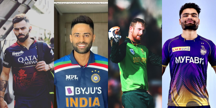 IPL Stars: Virat Kohli, Suryakumar Yadav, Heinrich Klaasen (wk), Rinku Singh