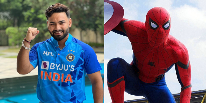 IPL X Avengers Rishabh Pant as Spider-Man