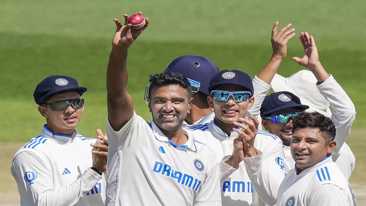 Ashwin Equals Muralitharan's Record with Nine-Wicket Haul in 100th Test