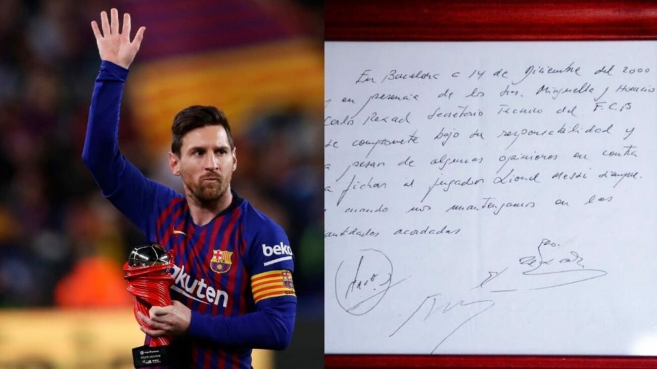 Messi's Napkin of Promise to Fetch Millions at Auction