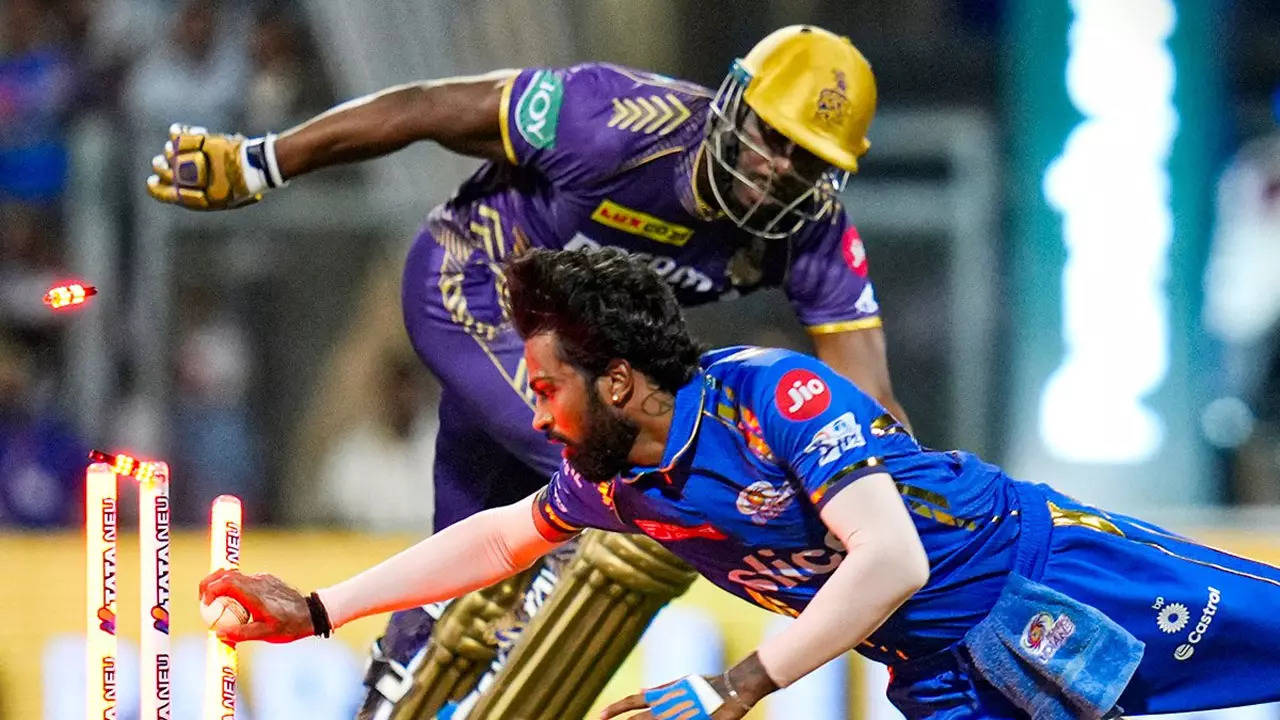 Russell's Run Out Costs Kolkata Knight Riders in Loss to Mumbai Indians