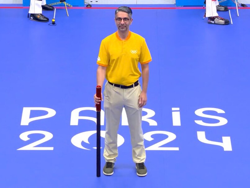 Abhinav Bindra Initiates Red Baton Tradition at Paris 2024 Olympics