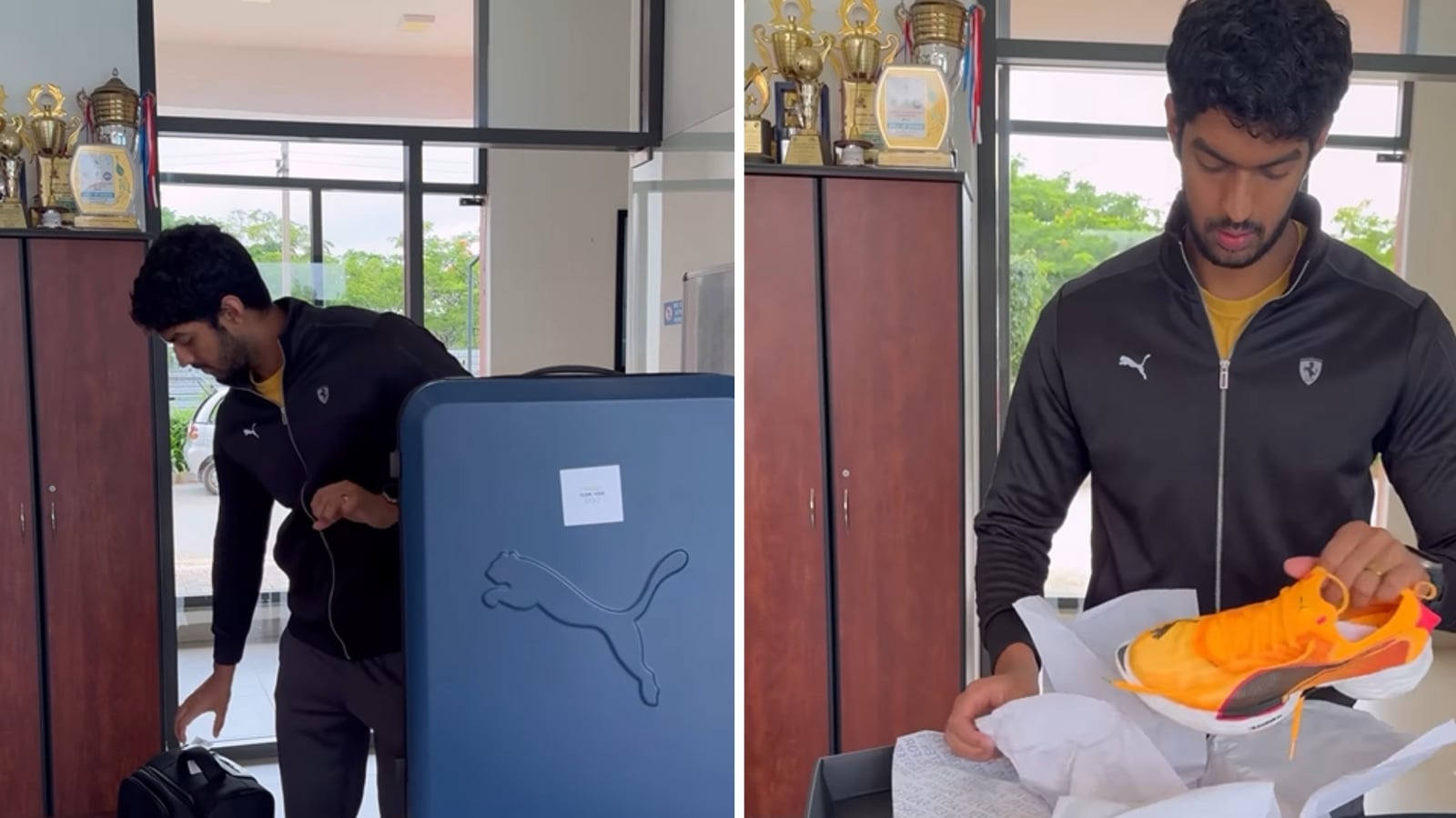 Indian Swimmer Srihari Nataraj Unboxes Official Paris Olympics 2024 Kit