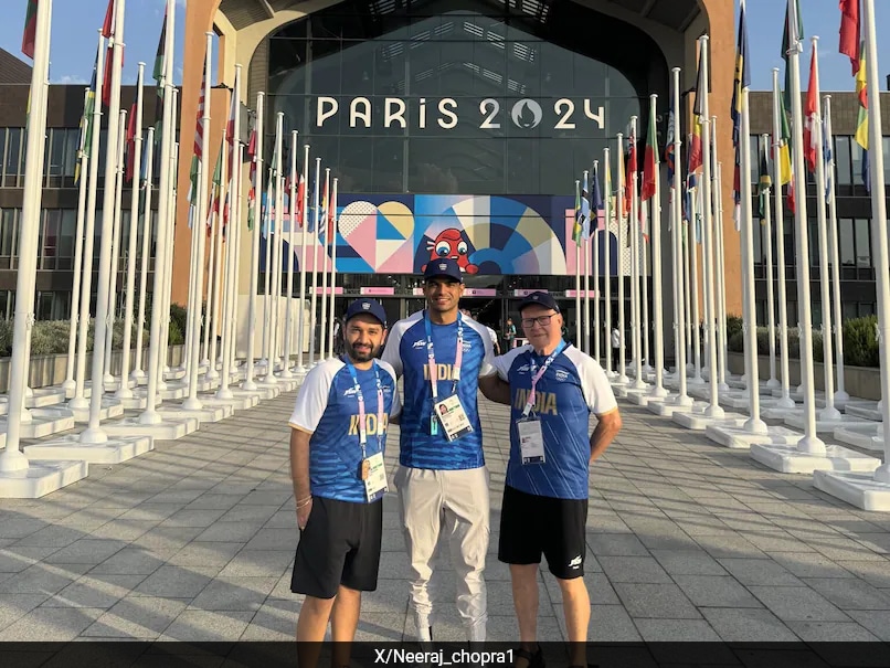 Neeraj Chopra Arrives in Paris Olympic Village, Ready to Defend Javelin Title