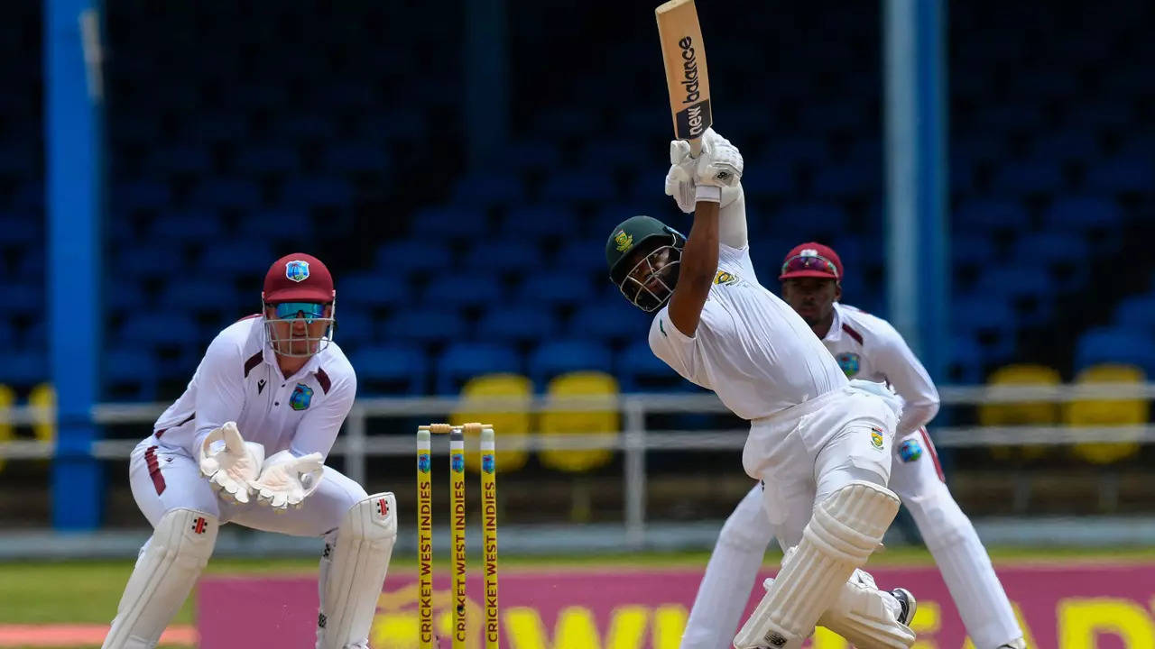 Bavuma's 86 Leads South Africa to 344-8 on Day 2 Against West Indies