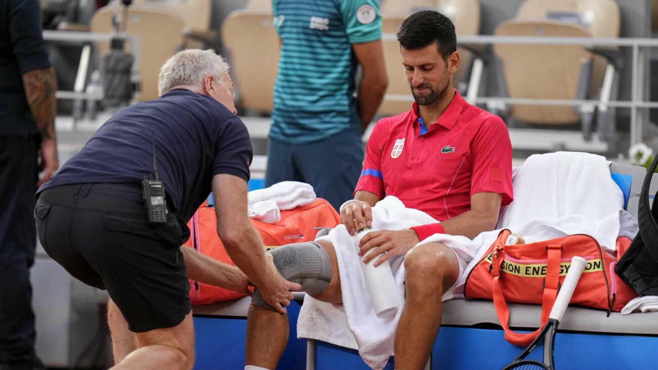 Djokovic's Olympic Gold Quest Hampered by Knee Pain