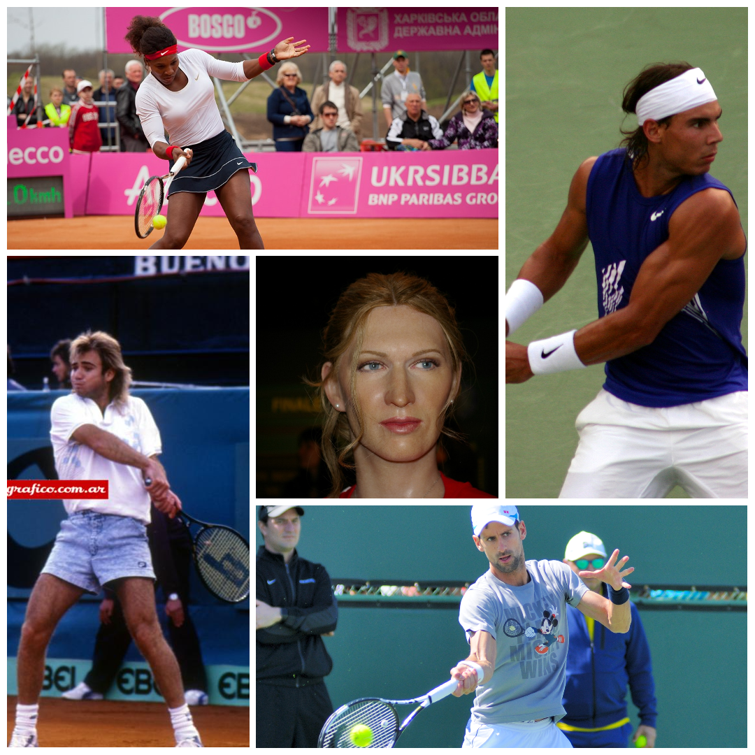 Tennis players who achieved a “Singles Career Golden Slam”