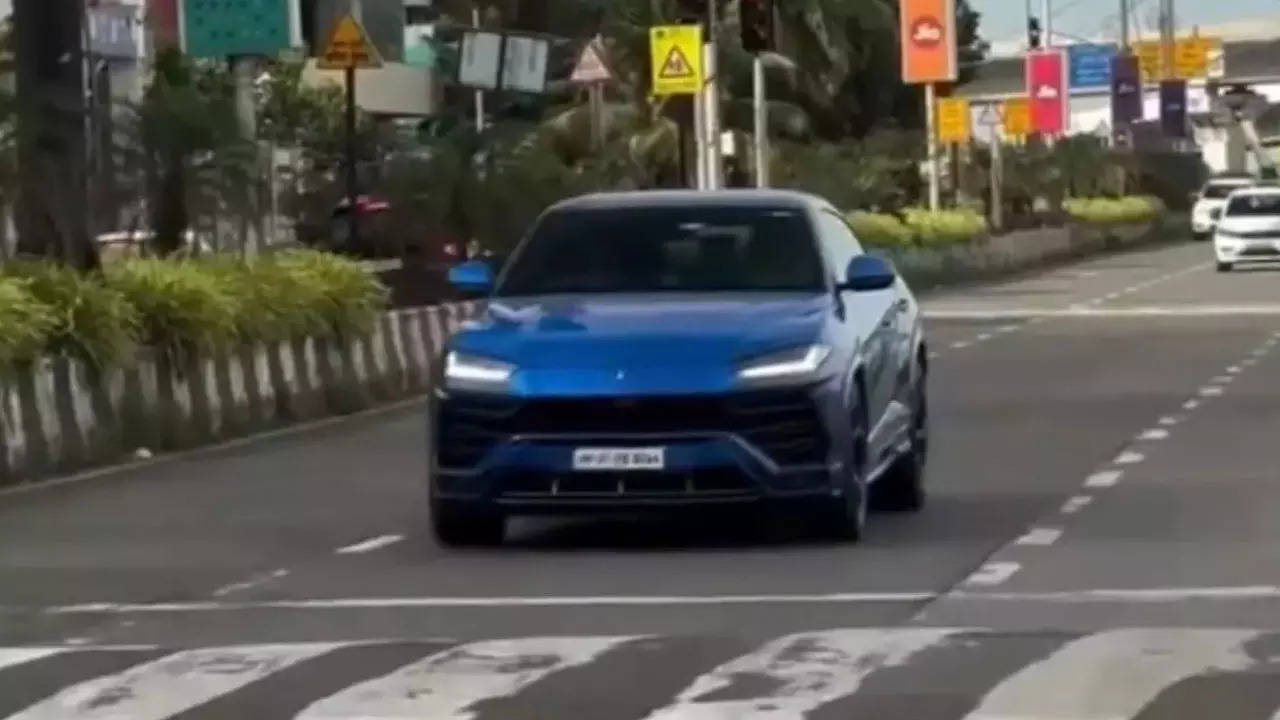 Rohit Sharma Drives Lamborghini with Special Number Plate After Sri Lanka Tour