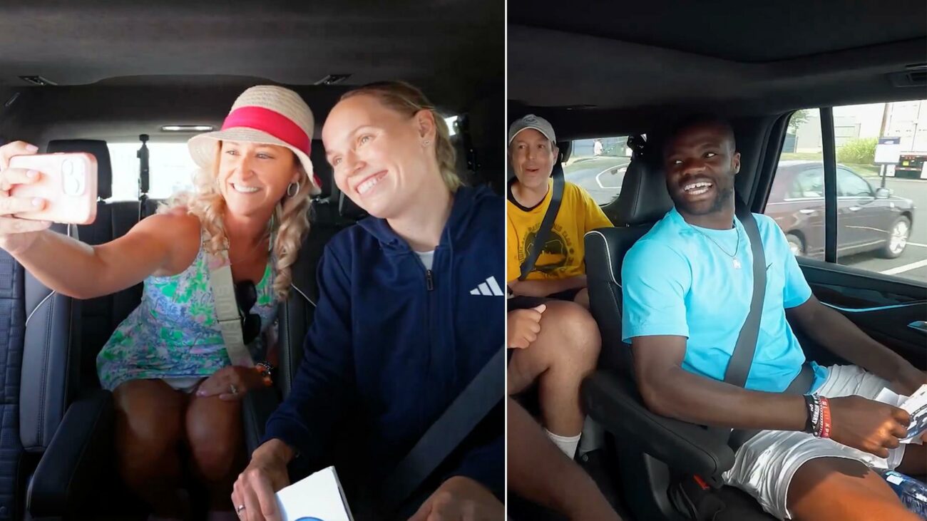 Tennis Stars Tiafoe and Wozniacki Surprise Fans with Quiz Show